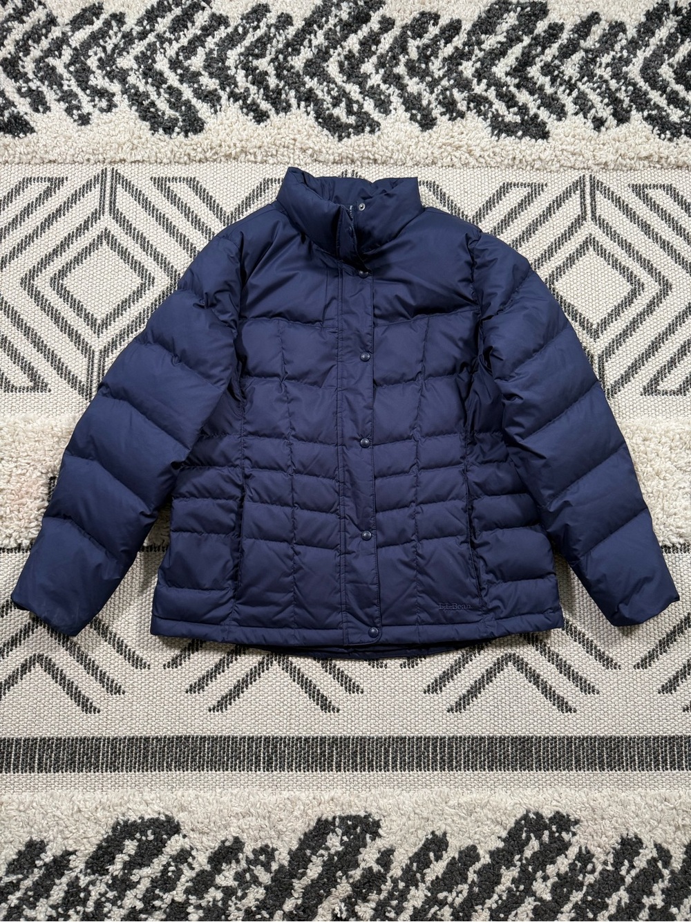 Women’s L.L.Bean Misses' Blue Down Puffer Jacket Size XL